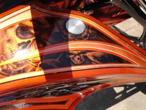 Pirate bike right top of tank