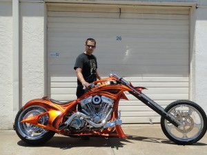 Pirate bike with builder Weston Davern